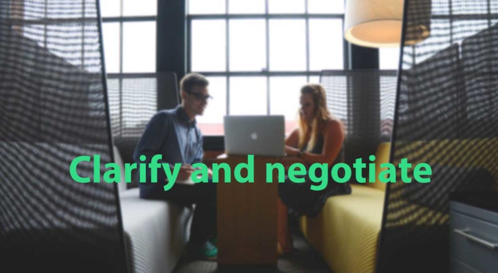 Clarify and nеgоtiаtе Sataware