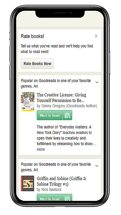 Goodreads book app