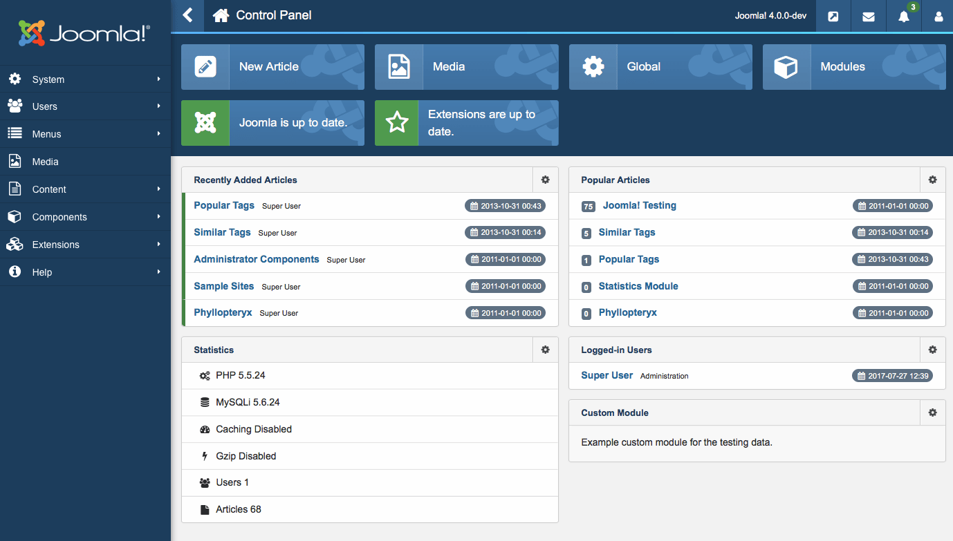 Content Management System- Joomla