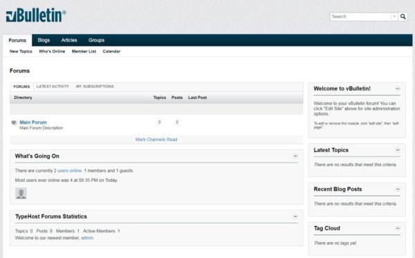 VBulletin – Content Management System VBulletin - Content Management System