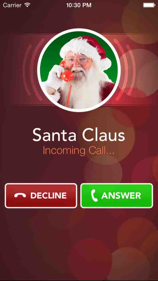 A call from Santa App