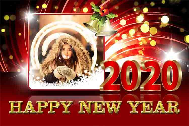 Happy New Year Photo Frame 2020 photo editor