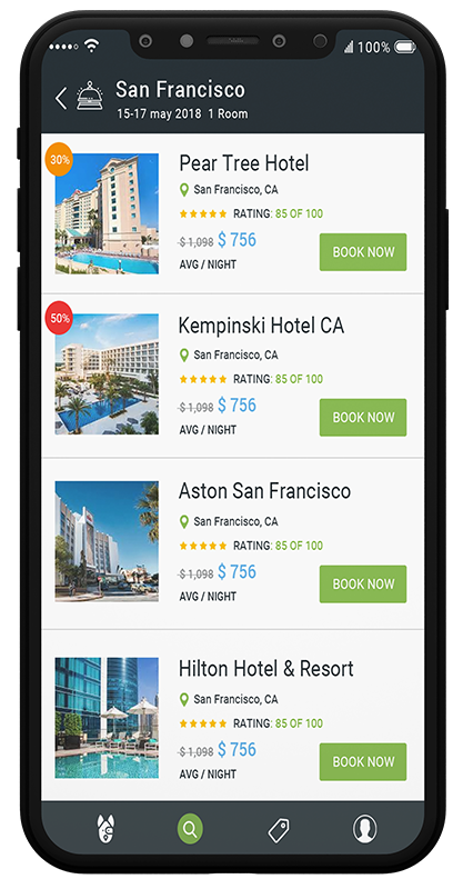 Hotel booking