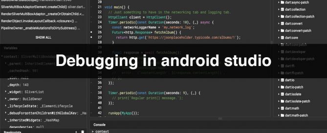 Debugging in android studio