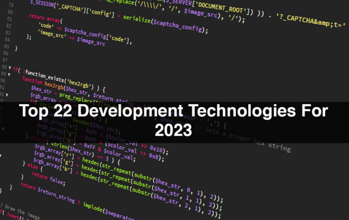 Top 22 Development Technologies For 2023