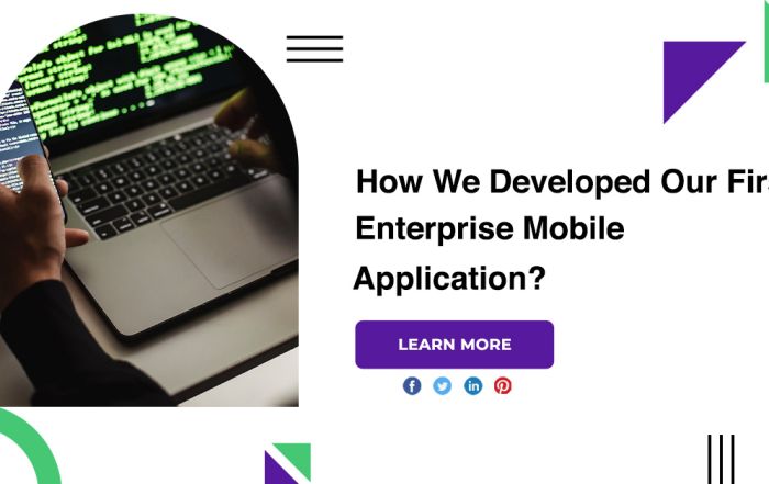 How We Developed Our First Enterprise Mobile Application