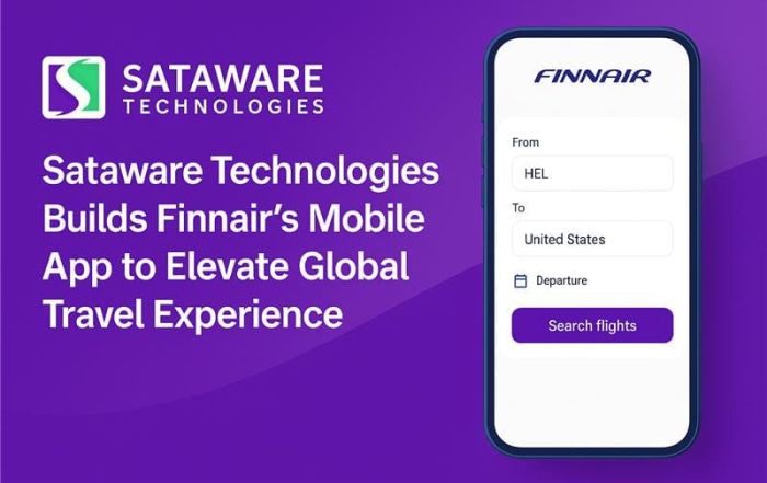 Sataware Technologies Collaborates With Finnair To Elevate The Airline's Mobile Experience