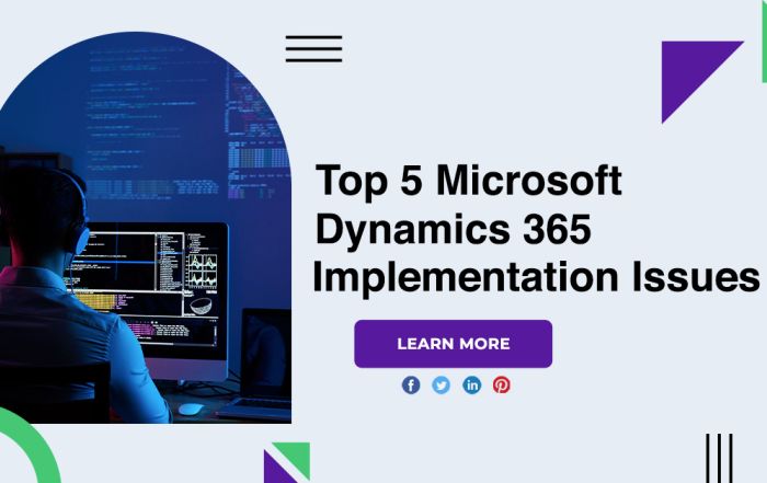 Top 5 Microsoft Dynamics 365 Implementation Issues
